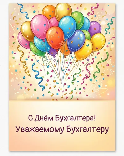 открытка с днём бухгалтера!